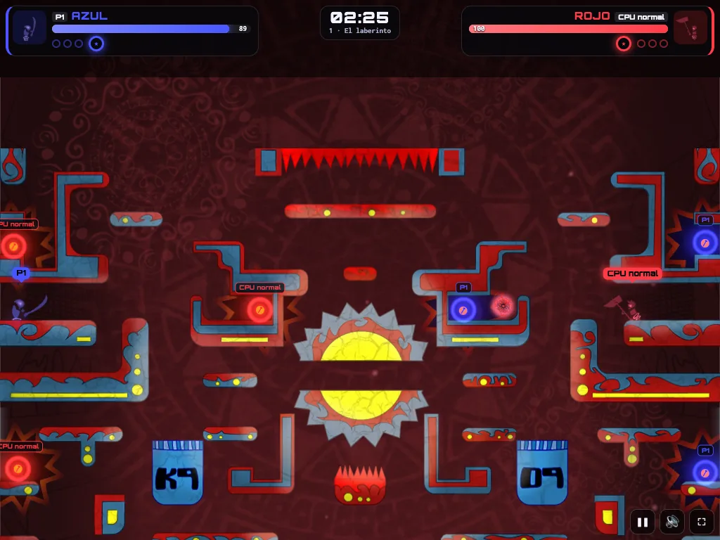 Captura del remake en three.js: El laberinto