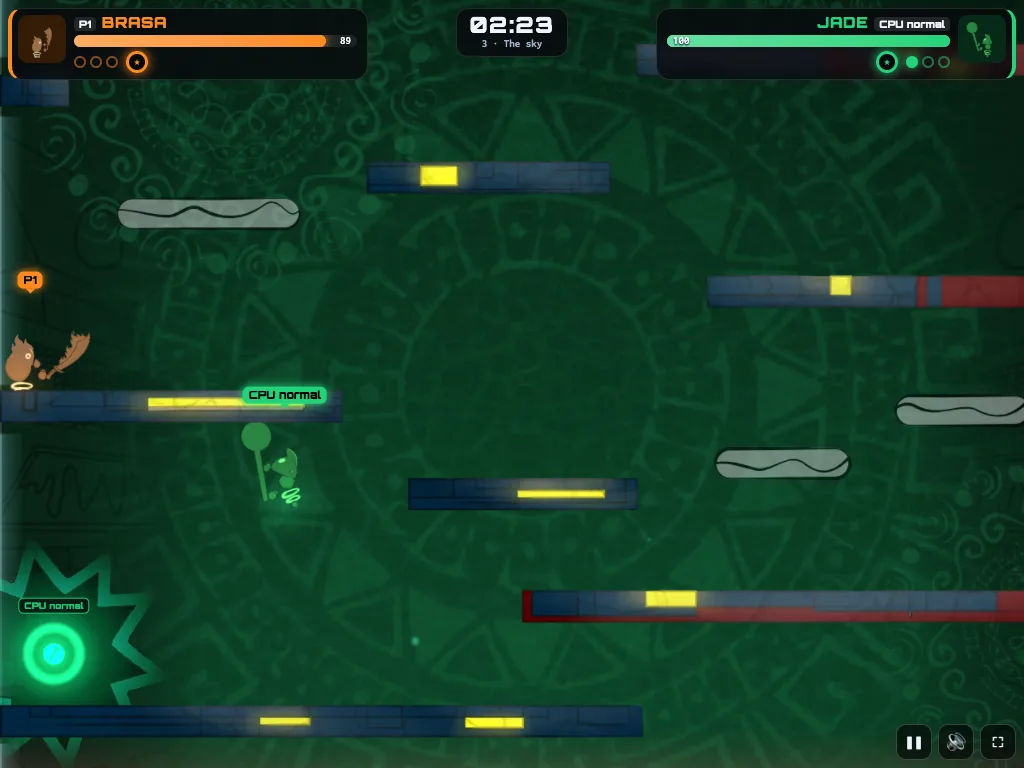 A frame of the three.js remake: The sky